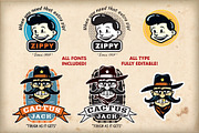 Character Logo Set  –  Volume 1, a Branding & Logo Template by Graphic Bandits (Thumbnail 5 of 11)