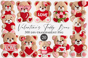 Faux Yarn Valentine's Day Teddy Bear, an Illustration by Designworld (Thumbnail 1 of 5)