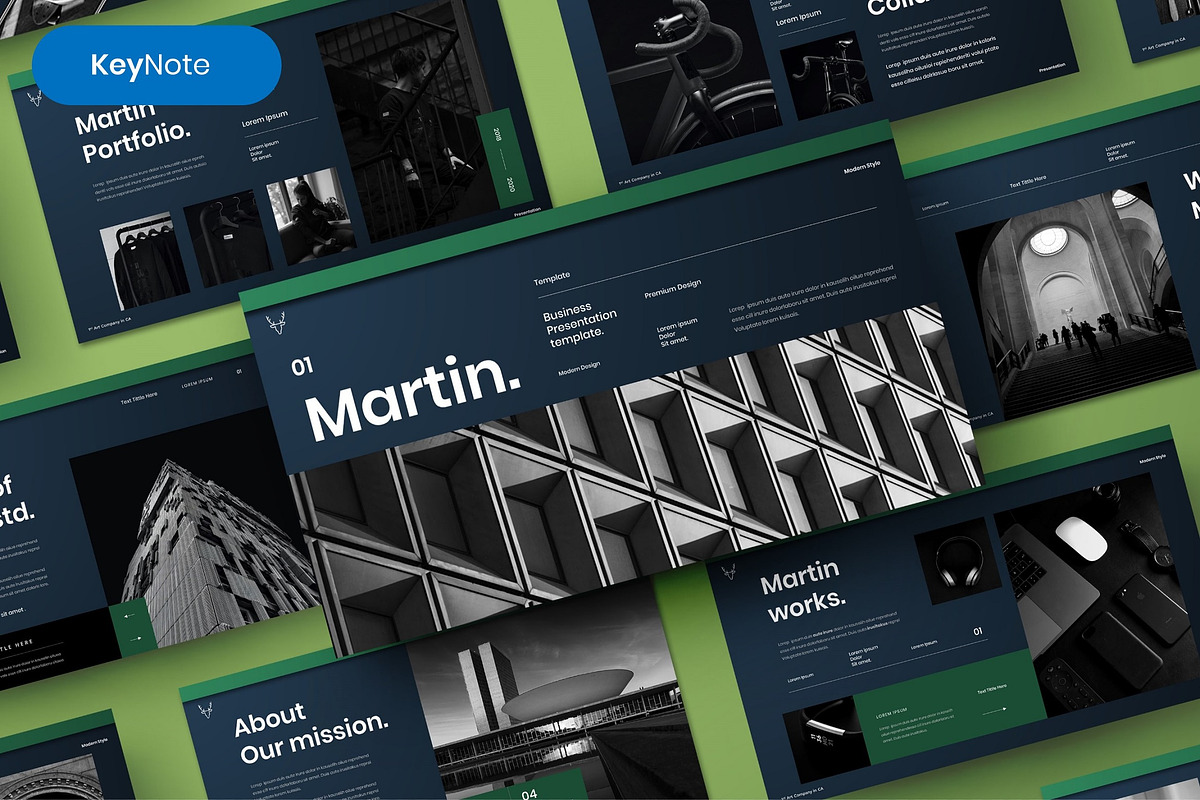Martin – Business Keynote, a Presentation Template by Dens Creative Studio (Photo 1 of 6)