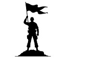 Combat Soldier Silhouettes Bundle, an Illustration by Creativeshirt (Thumbnail 7 of 7)