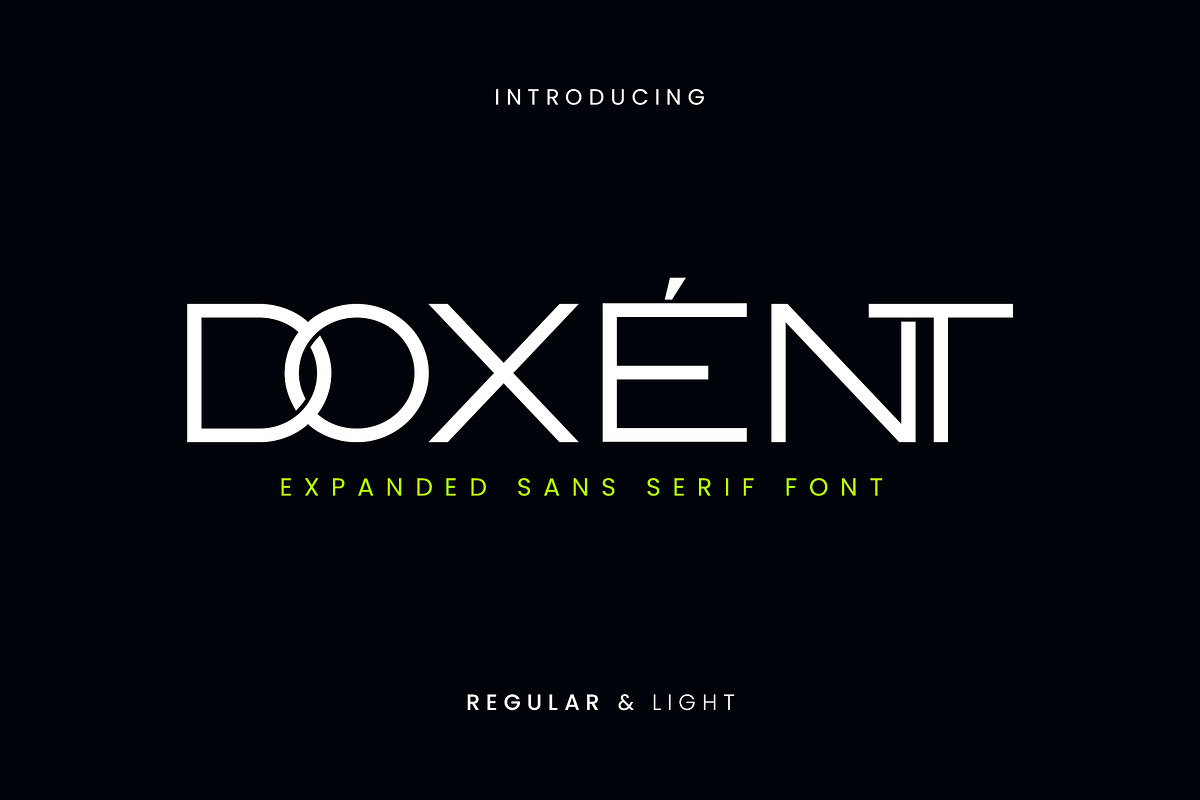 Doxent Expanded Sans Serif Font, a Sans Serif Font by Idea Studio (Photo 1 of 11)
