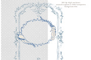 Blue toile Ocean Collection, a Seasonal Illustration by AlenaVlasko stock Market (Thumbnail 2 of 12)