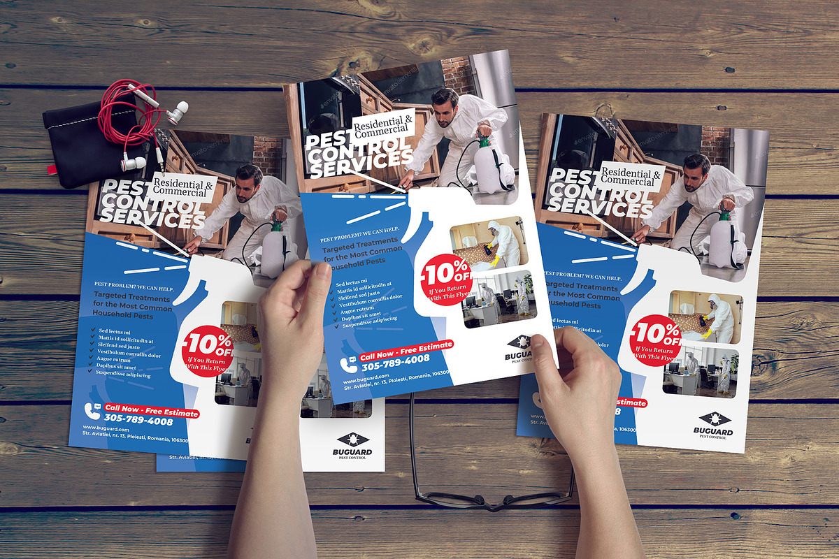Pest Control Flyer Template, a Flyer Template by floringheorghe (Photo 4 of 4)