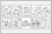 Underground Animals Coloring Pages, an Animal Illustration by Lamia Emad (Thumbnail 3 of 5)