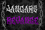 BERINGAS Modern Metal Horror Font, a Blackletter Font by dansdesign (Thumbnail 4 of 8)