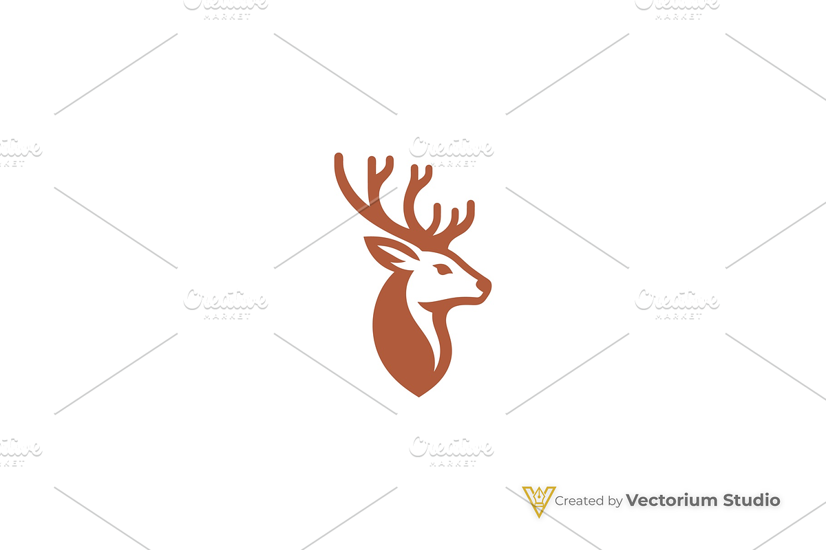 Modern Deer Geometric Logo, a Branding & Logo Template by Vectorium Studio (Photo 5 of 12)