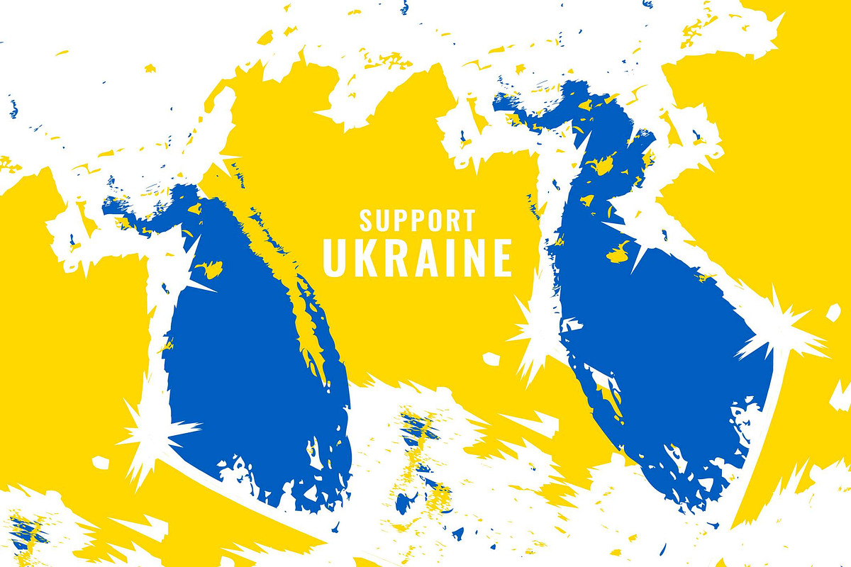love and support Ukraine stop war, a Background Graphic by NJ Himel (Photo 7 of 9)