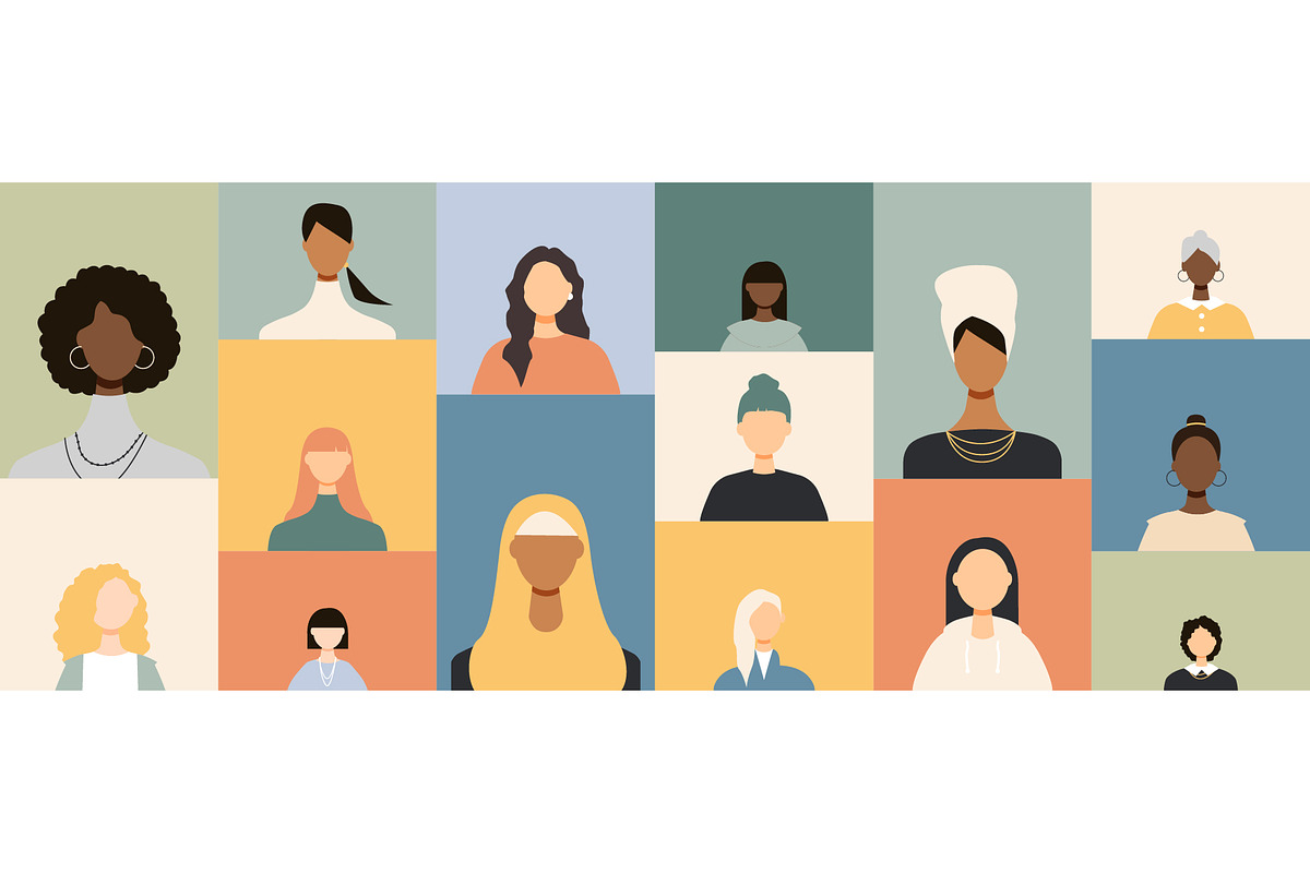 Women's Day set. Modern design, a Person Illustration by Stafeeva (Photo 7 of 7)