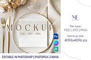 Cocktail Paper Napkin PSD Mockup, a Mockup by Mie Mockup Studio (Thumbnail 1 of 7)