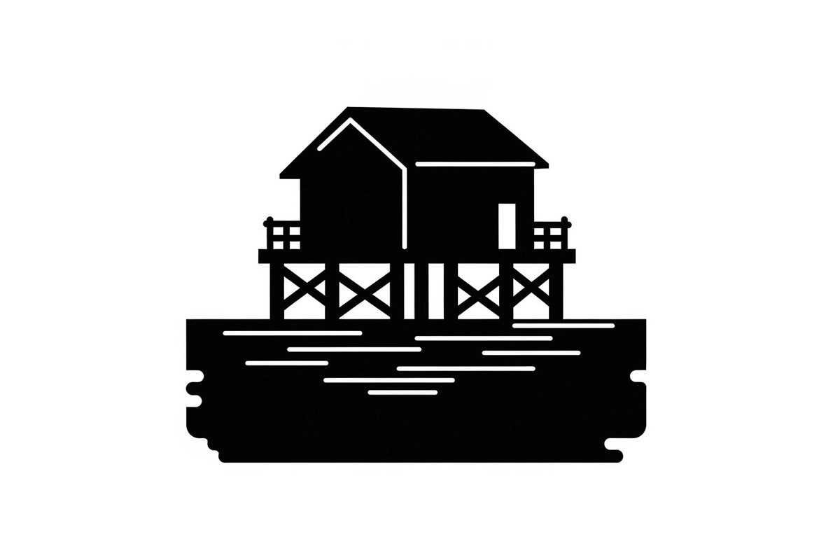 50 Flooded Home Silhouette Bundle, an Illustration by Designs_River (Photo 6 of 51)