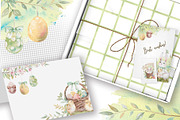 Easter Rabbits watercolor clipart, an Animal Illustration by Eva Kleinman (Thumbnail 5 of 14)