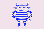 Cute Horned Monsters Illustrations, a Seasonal Illustration by Danil Polshin (Thumbnail 3 of 5)