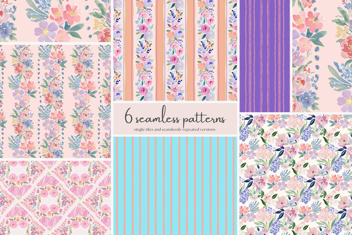 grandmillennial seamless patterns, a Pattern Graphic by Patishop Art (Photo 1 of 9)