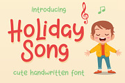 Holiday Song, a Sans Serif Font by LetterJos (Thumbnail 1 of 6)