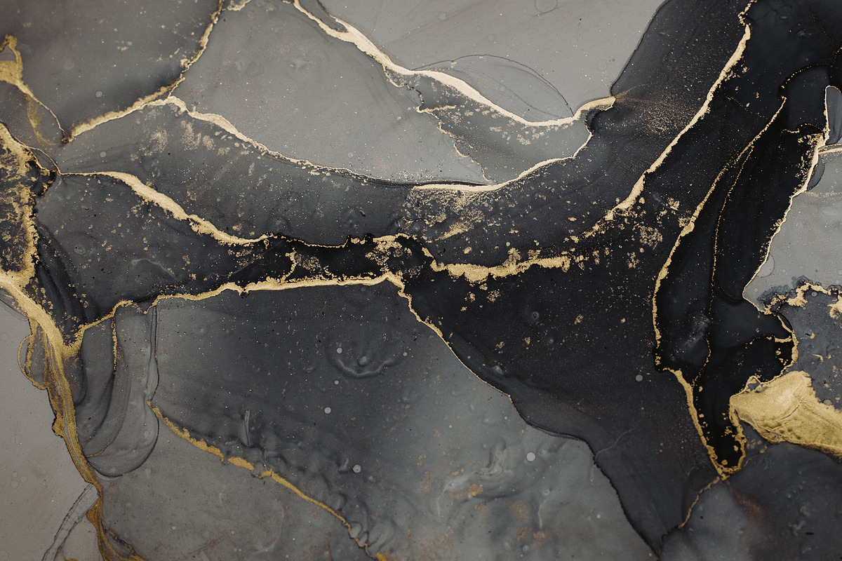 Black marble alcohol ink textures, a Texture Graphic by Anntuan (Photo 9 of 10)