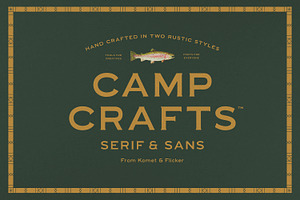 Camp Crafts, a Serif Font by Komet & Flicker
