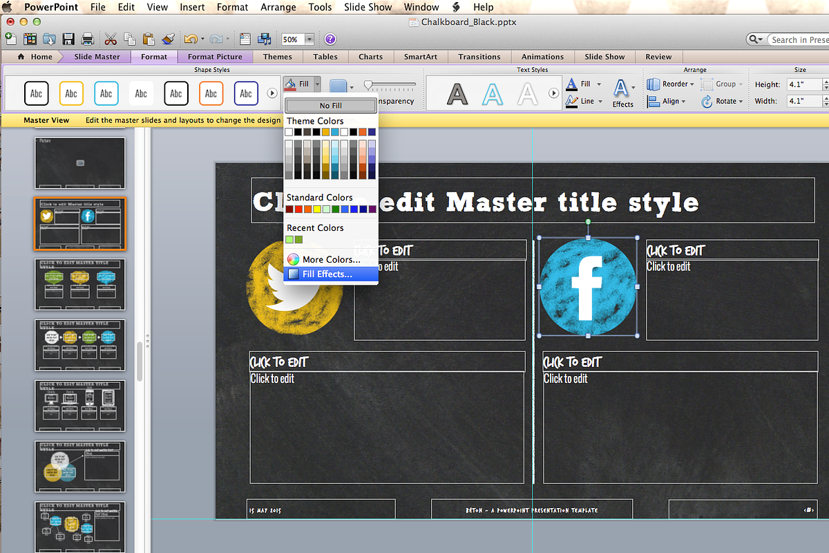 Chalkboard Minimal PPT Template, a Presentation Template by Blixa 6 Studios (Photo 7 of 8)