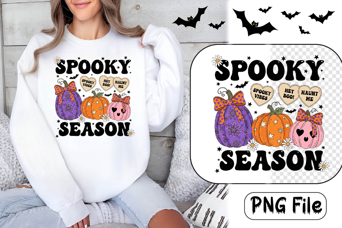 Groovy Halloween PNG Sublimation, a Work Illustration by Dream Creation (Photo 1 of 5)