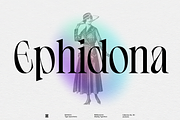 Ephidona, a Serif Font by Bagerich Type Foundry (Thumbnail 1 of 16)