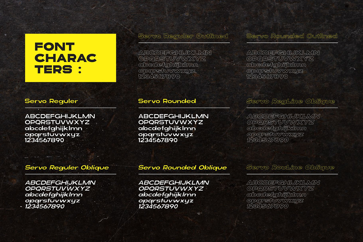 Servo - Bold Sans Serif, a Sans Serif Font by takoliko (Photo 3 of 11)