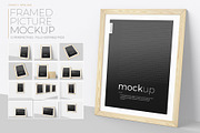 Framed Picture Mockup, a Print Template by KIPET (Thumbnail 1 of 14)