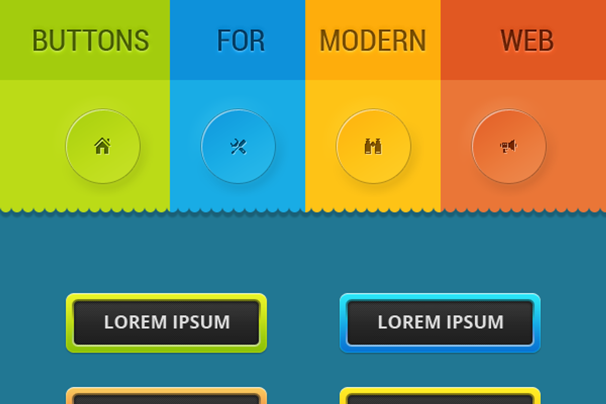Buttons For Modern Web, a Templates & Theme by Vương Thành Chung (Photo 2 of 2)