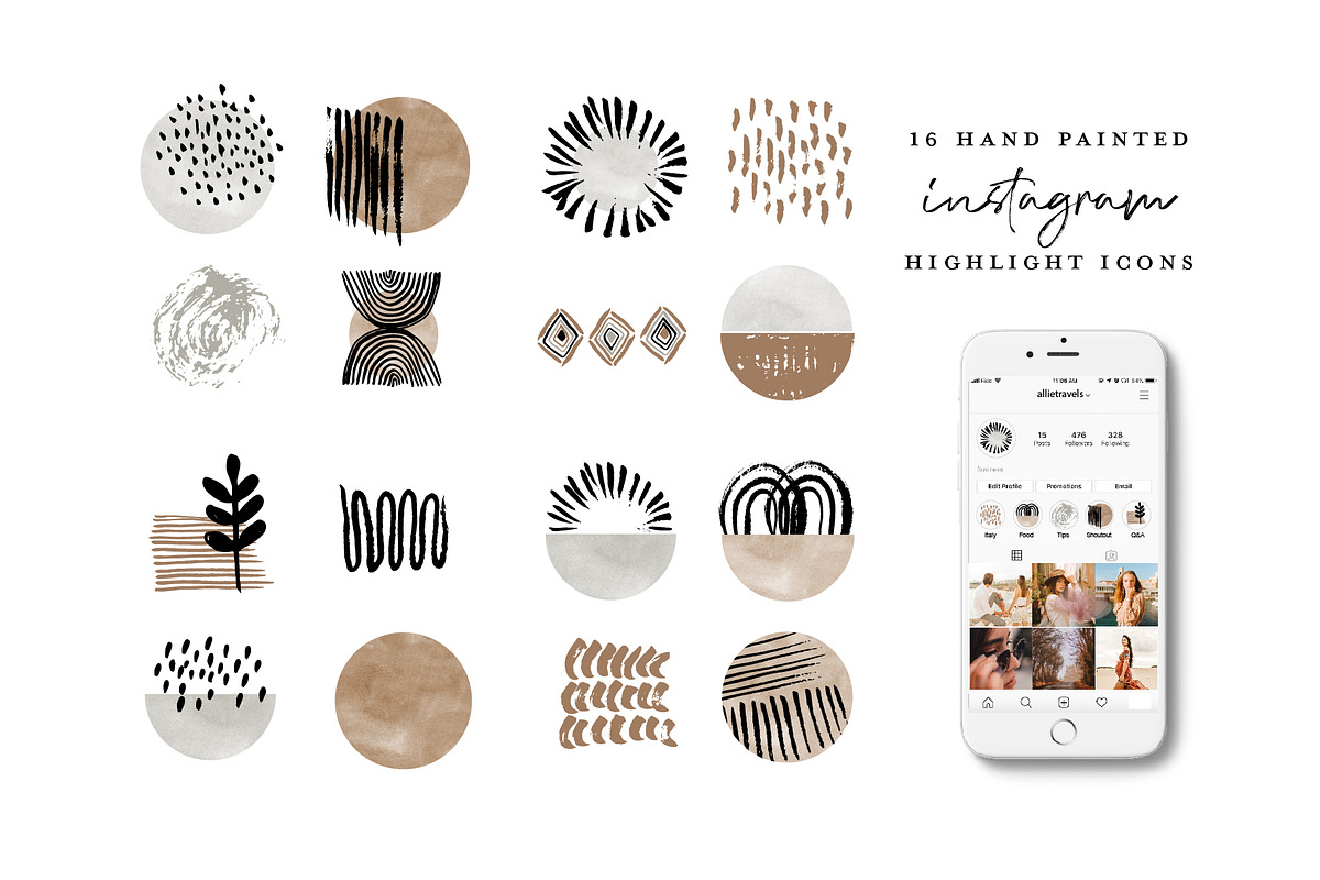 64 Instagram Highlight Icons, a Work Illustration by beatriceviyiwi (Photo 4 of 5)