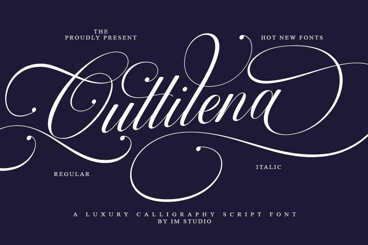 Quttilena Script, a Script Font by IM Studio (Photo 9 of 10)