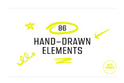 Drawn - 86 Hand-Drawn Elements, an Object Graphic by AltWrks (Thumbnail 3 of 7)