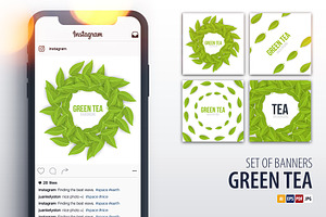 Green Tea banners