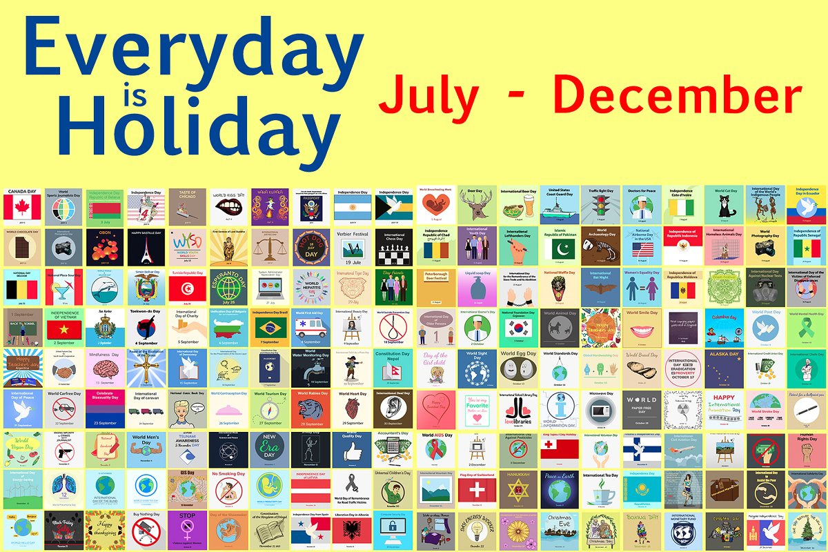 365 holidays cards + calendar 2019, a Card Template by alex.hliv (Photo 3 of 4)