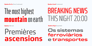 Quebra Cond, a Sans Serif Font by Vanarchiv (Thumbnail 3 of 7)