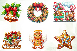 Gingerbread Christmas Clipart