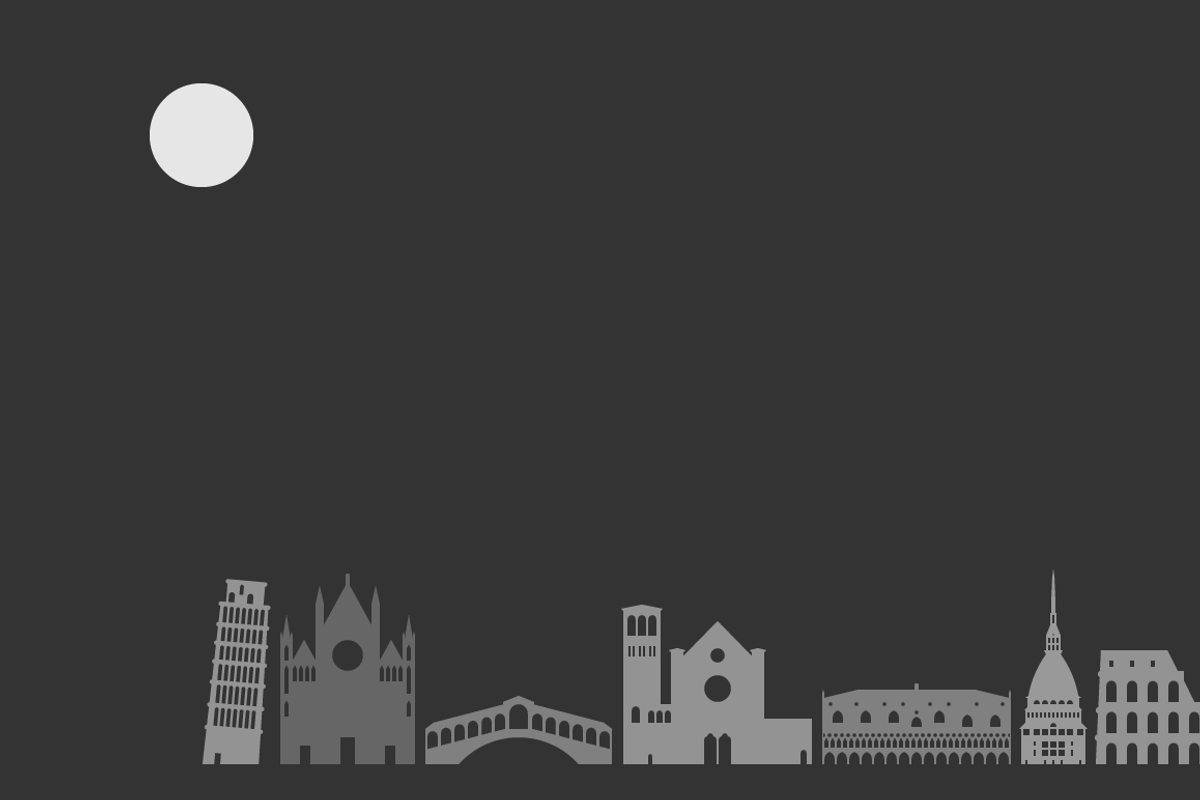 Landmarks of Italy, an Illustration by Jozsef Balazs-Hegedus (Photo 5 of 5)