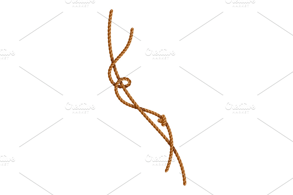 Knotted ropes with tassels and, an Illustration by Things for designers