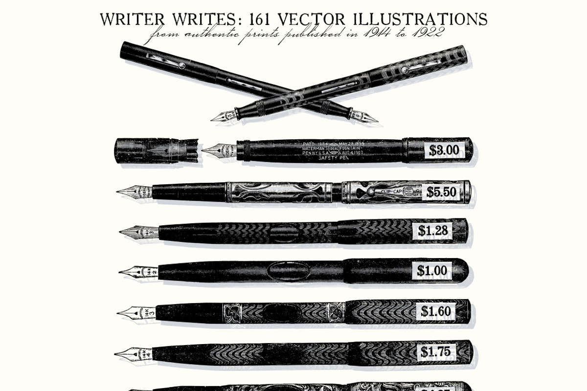 Writer Writes: 91 Fountain Pens & .., an Illustration by Unember (Photo 4 of 6)