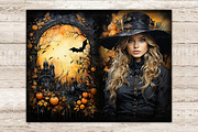 Halloween Junk Journal Pages, a Person Illustration by GlamArtZhanna (Thumbnail 3 of 9)