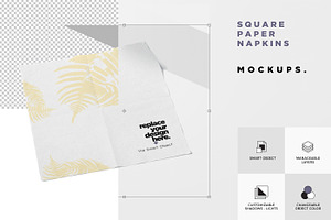 Paper Napkin Mockups