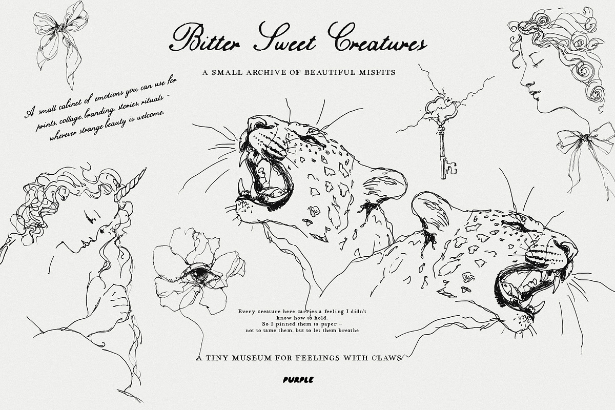 Bitter Sweet Creatures: Surreal Line, a Decorative Illustration by Purple (Photo 9 of 9)