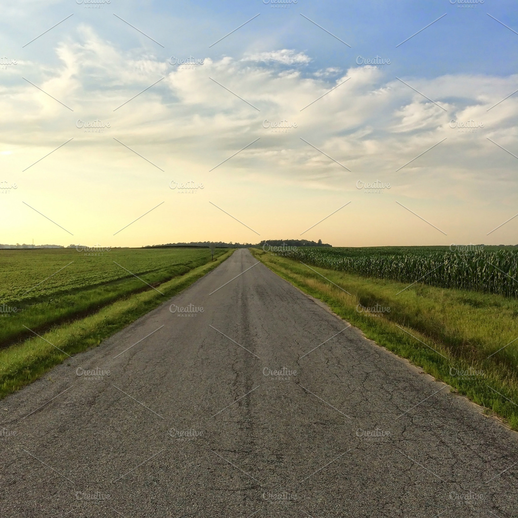 Country road stock photo containing road and country, a Nature Photo by Digital Wabi Sabi