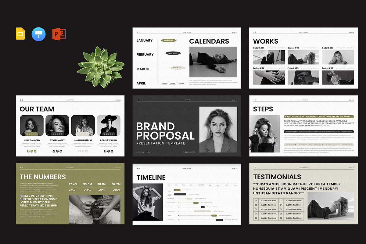Brand Proposal Presentation Template, a Presentation Template by Pradaxa (Photo 1 of 5)
