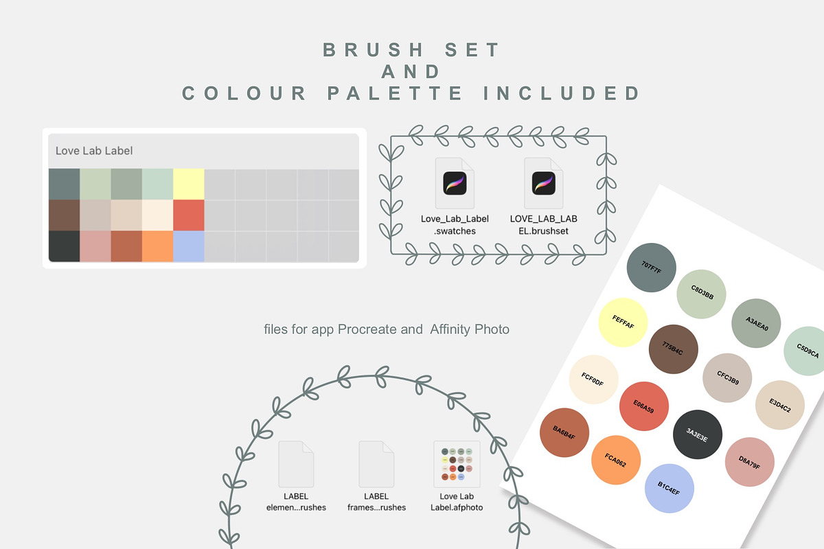 Love Lab Label Toolkit, a Brush Add-On by Rosangela Curti (Photo 3 of 10)