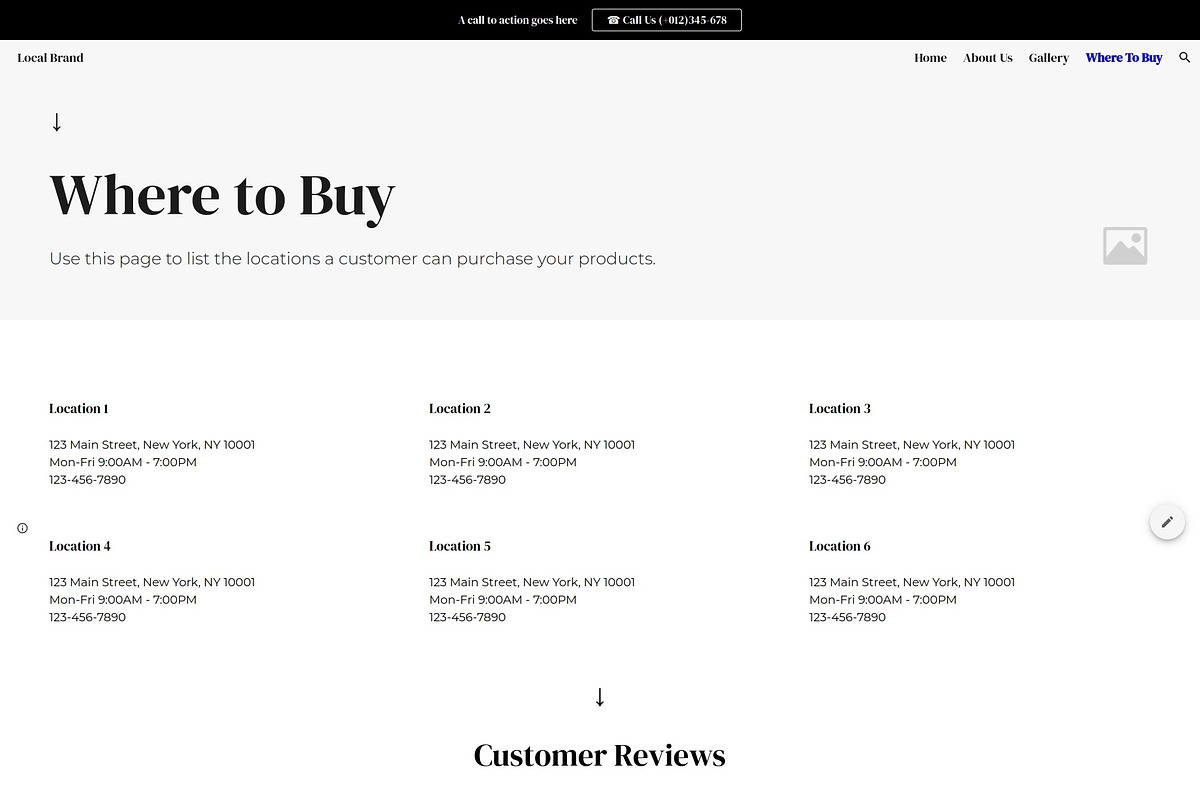 Local Brand 2 | GoogleSite Wireframe, a Templates & Theme by Template Heaven (Photo 3 of 4)