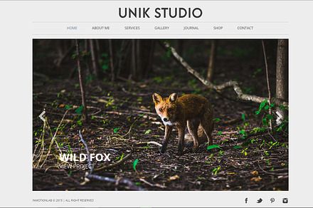 Unik Studio Muse template / HTML