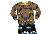 Christmas Set- “Toy Train Adventure”, a Pattern Graphic by D.O.C Gallery by Carla (Thumbnail 3 of 12)