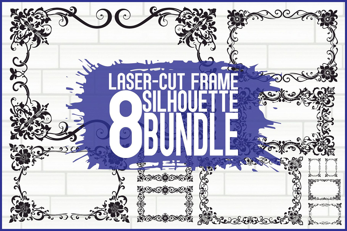 Laser Cut Border Vector Bundle, an Illustration by Gfx_Store (Photo 1 of 9)