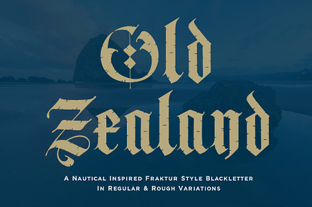 Old Zealand, a Blackletter Font by Loudoun Design Co.