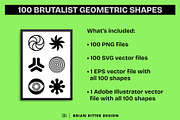 Brutalist Geometric Shapes, an Object Graphic by Brian Ritter Design (Thumbnail 2 of 4)