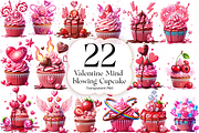 Valentine Cupcake PNG Clipart, an Illustration by KennedyStudio (Thumbnail 1 of 5)