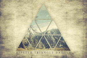 Hipster Triangle Badges